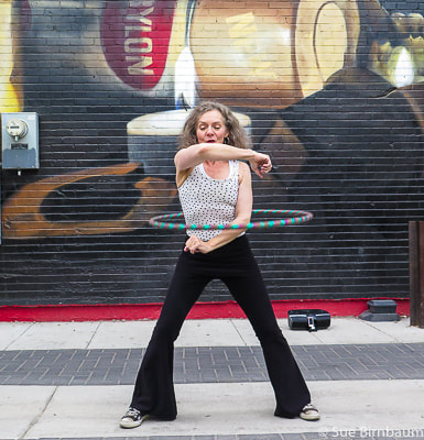 Hooping for fitness in downtown Boise